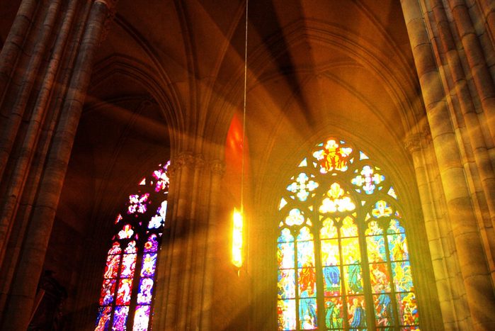 Interior of St. Vitus Cathedral, Prague, Czech Republic