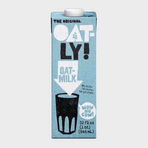 A blue carton displays 