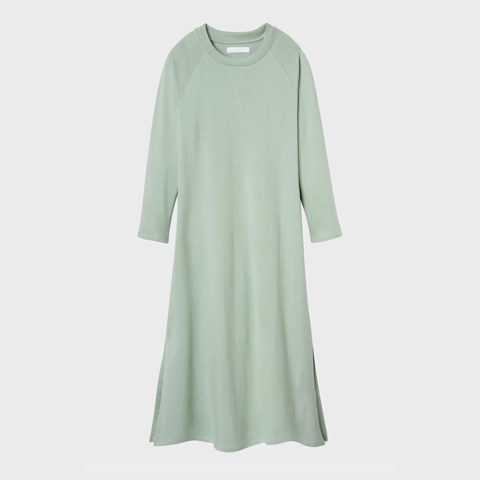 Sweatshirt Dress in Moss