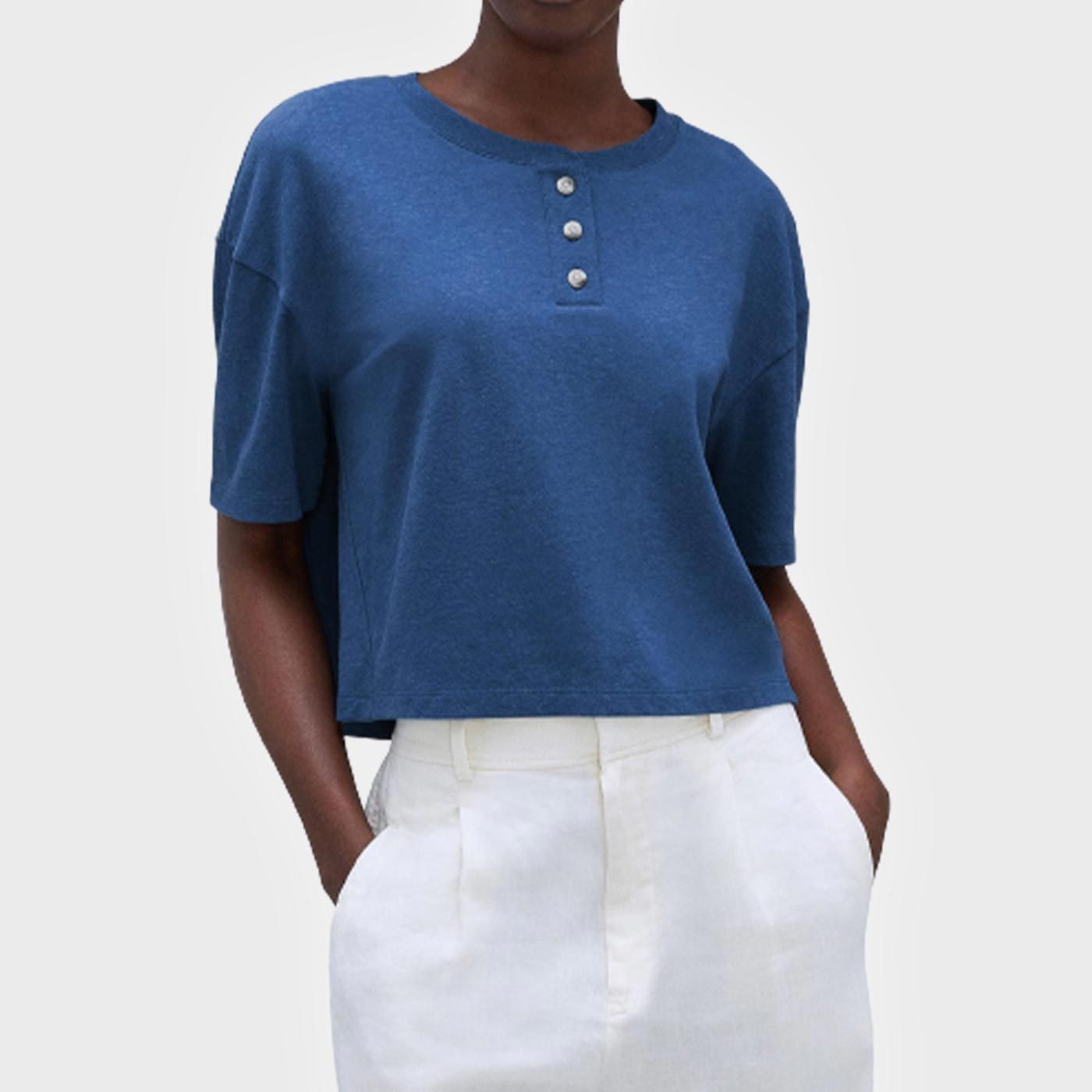 Vintage Henley Hemp Tee