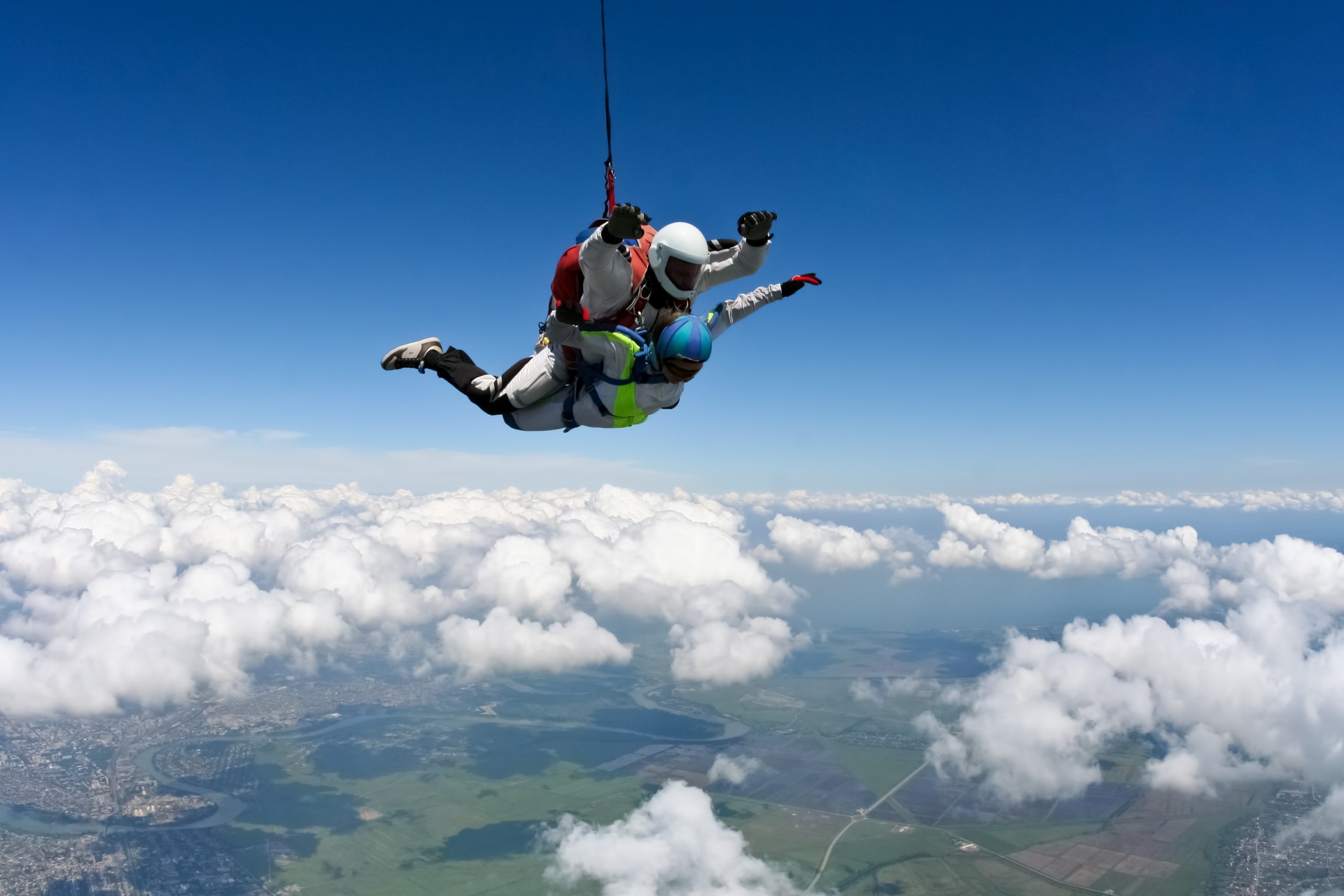 Skydiving photo. Tandem.
