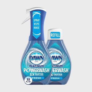A spray bottle labeled 