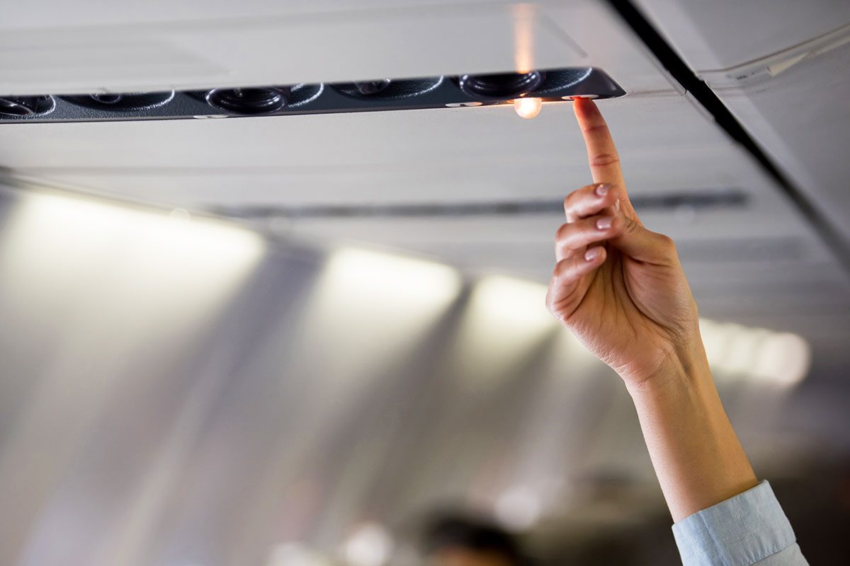 This Is When You Should Press the Call Button on an Airplane