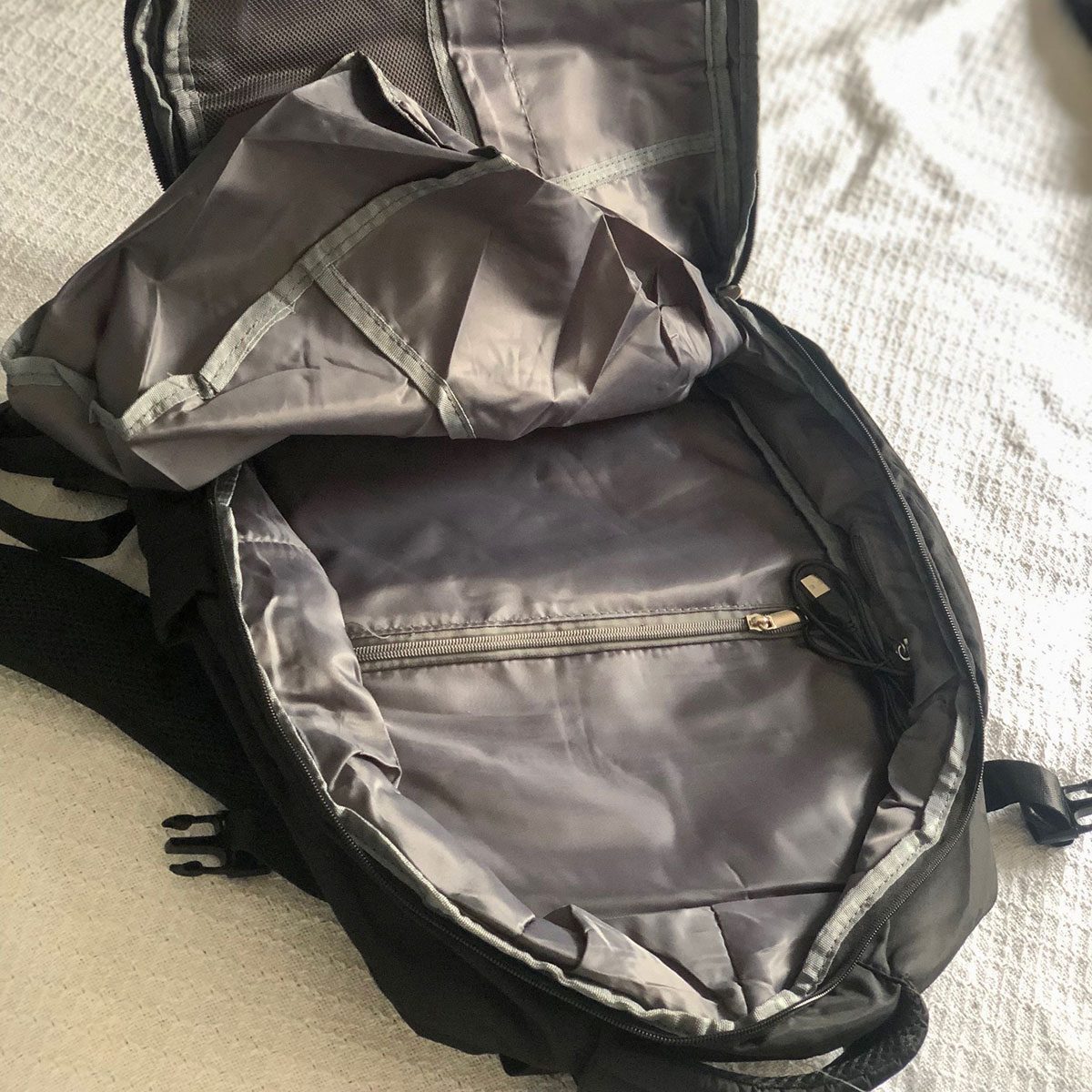 Open empty bag