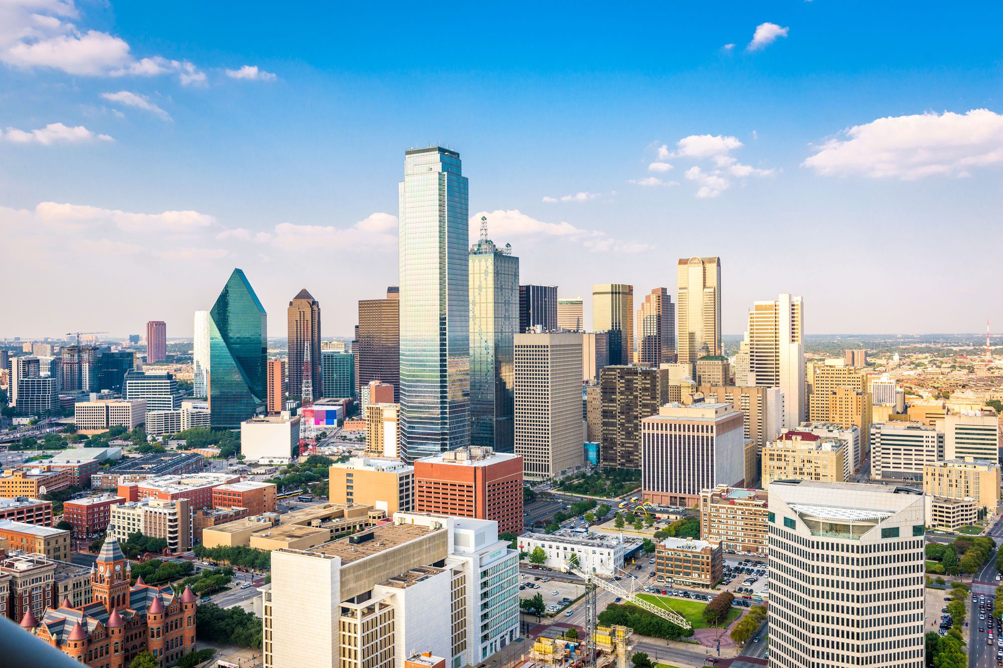 Dallas Texas Usa Downtown City Skyline In The Afternoon