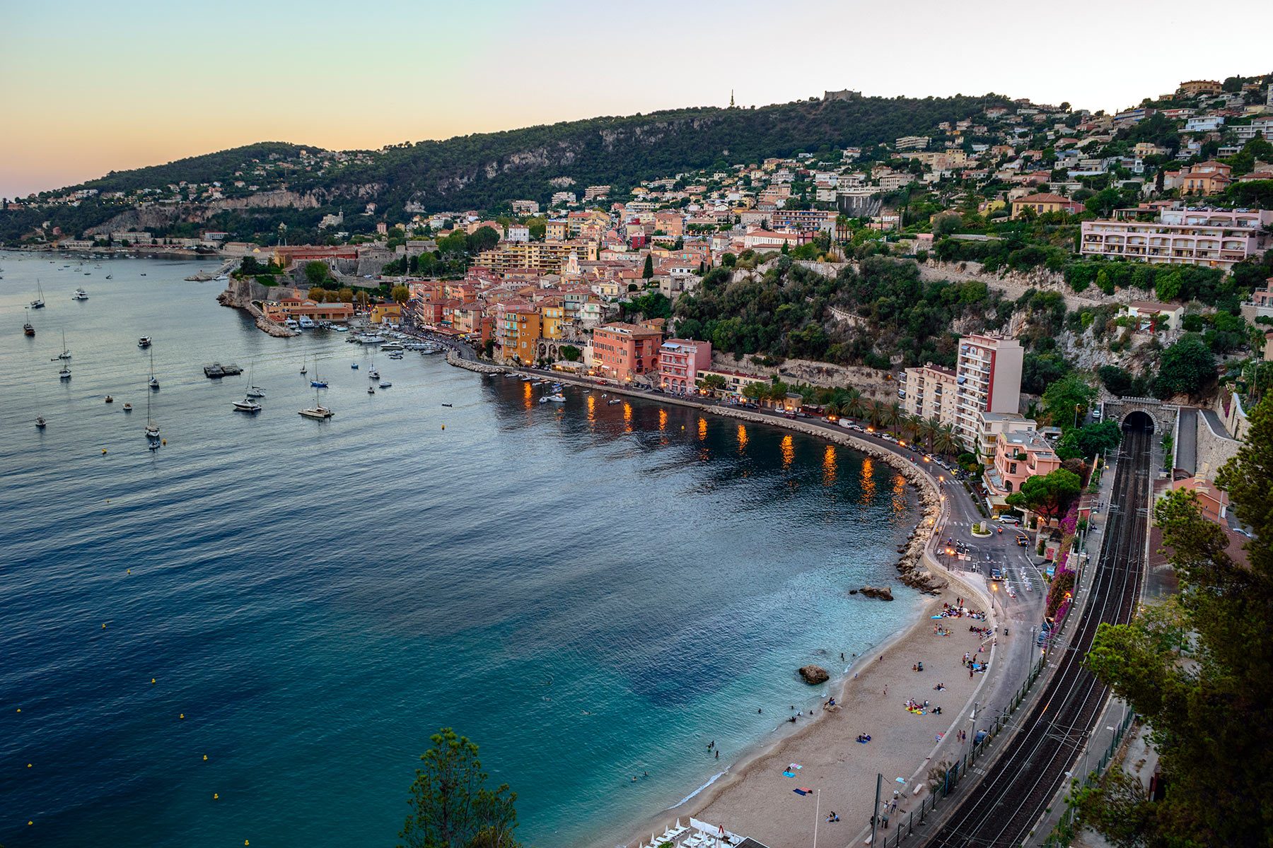 Bay of Villefranche sur Mer, Cote d'Azur, French Riviera, France