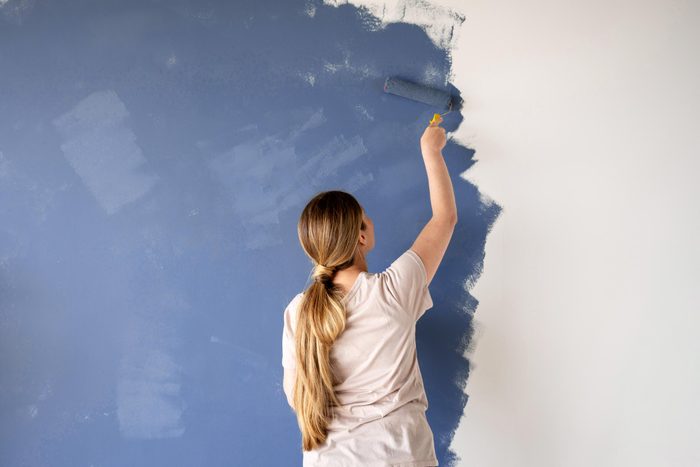 painting blue nova