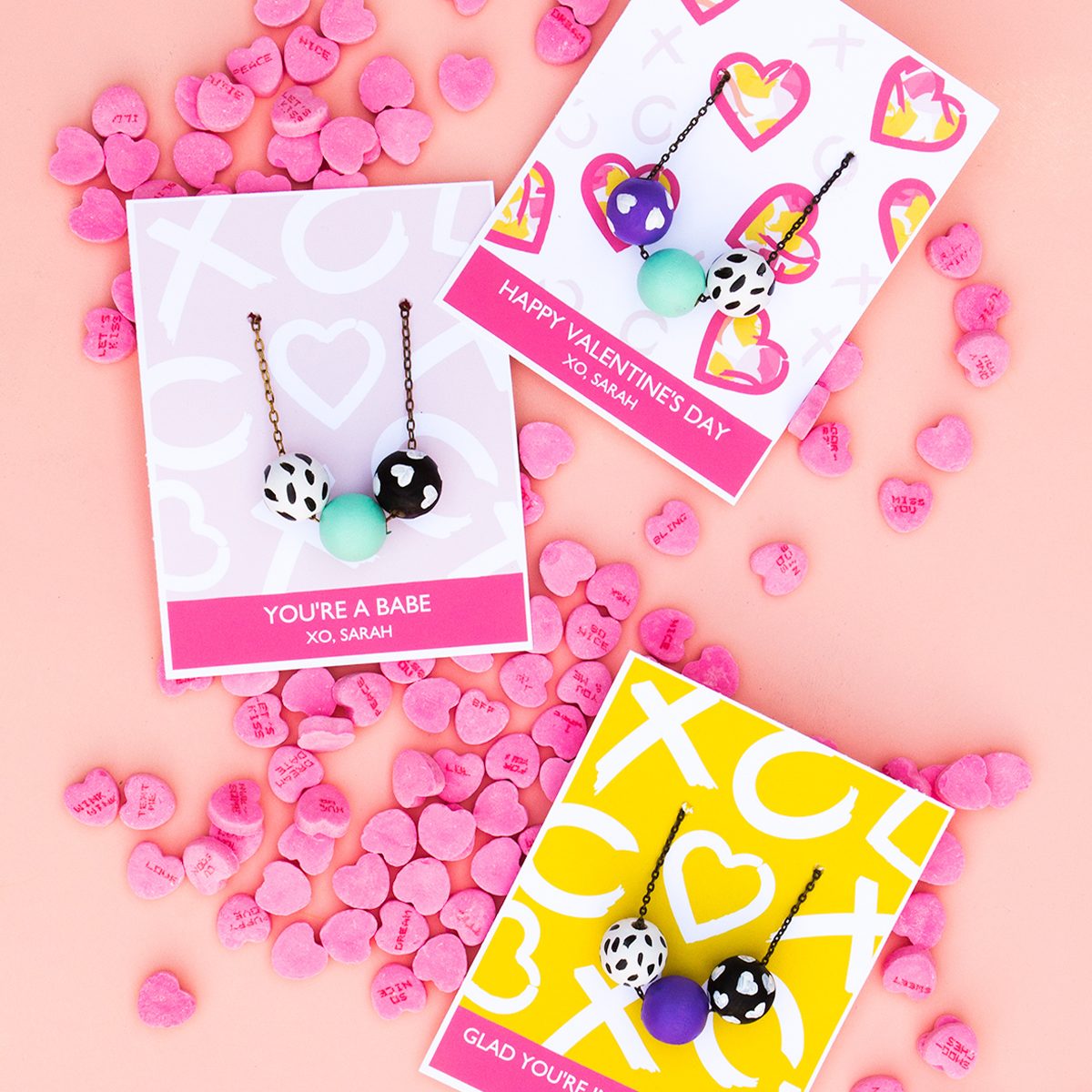 Necklace Valentine's Day Cards