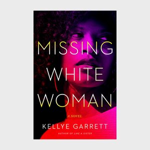 Book cover shows a woman in colored light, with text: 