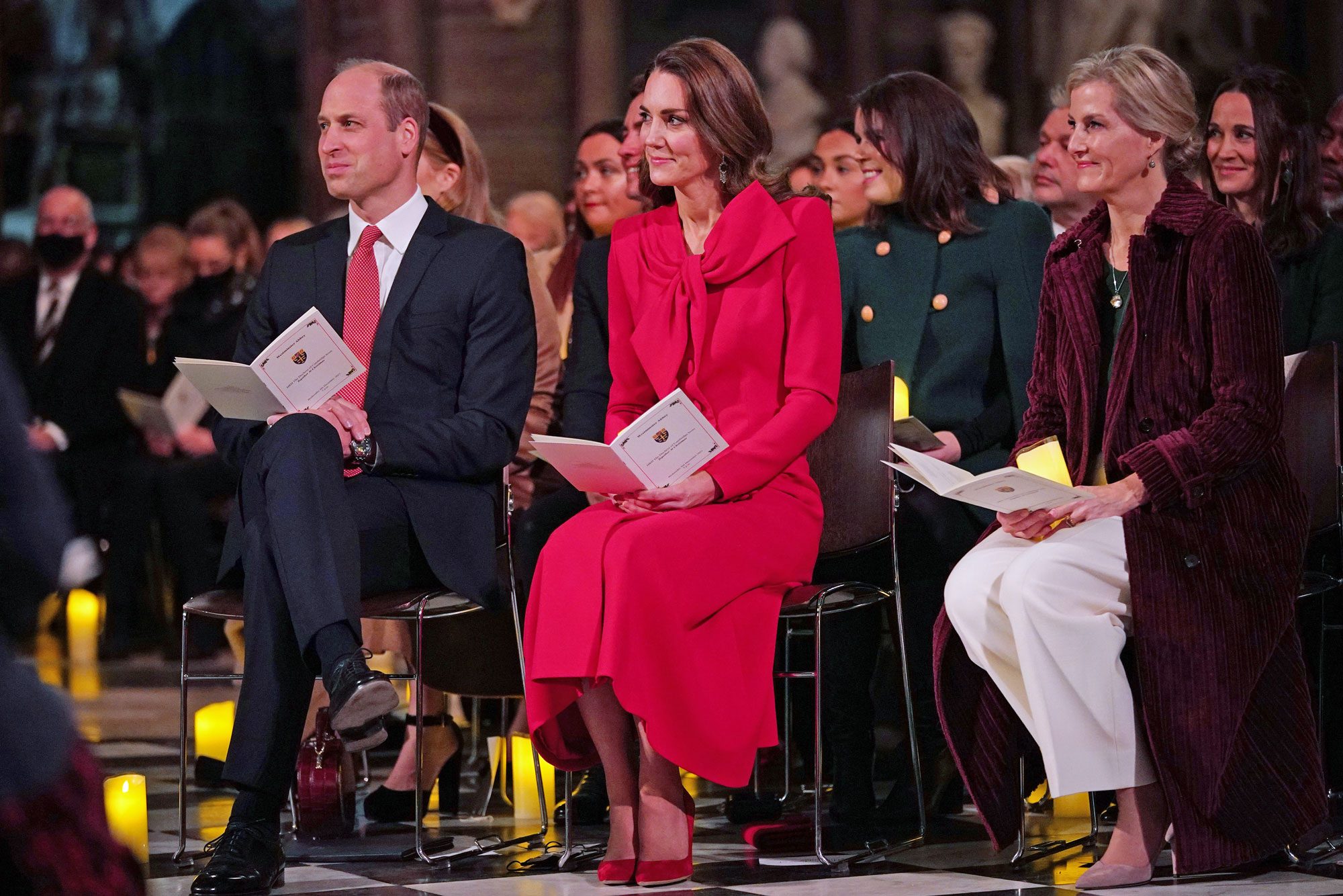 Prince William Duke Of Cambridge Catherine Duchess Of Cambridge And Sophie Countess Of Wessex Take Part In Royal Carols Together At Christmas