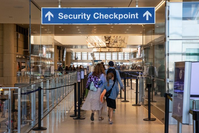 security checkpoint at airport