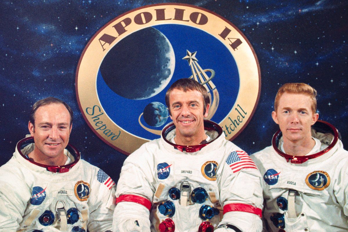 Apollo 14 Crew Edgar Mitchell Alan Shepard And Stuart Roosa