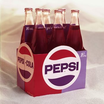 Pepsi Cola bottle sixpack with original logo