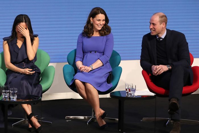 Kate Middleton onstage at the first Royal Foundation forum in London, in February 2018